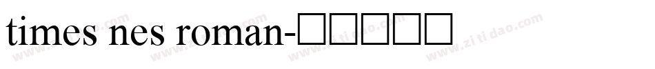 times nes roman字体转换